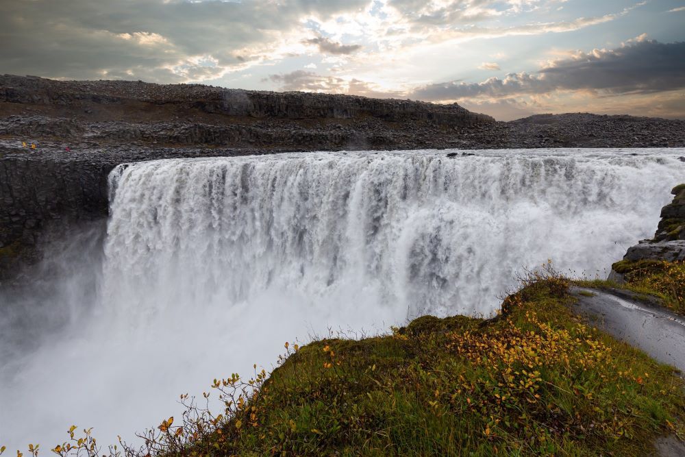 Dettifoss in North Iceland is the most powerful waterfall in Europe.