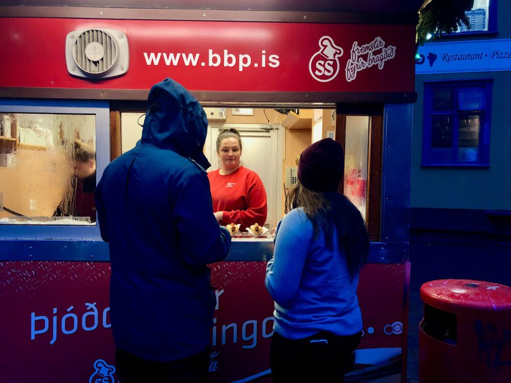 Reykjavik nightlife zero car rental bæjarins bestu hot dog stand iceland