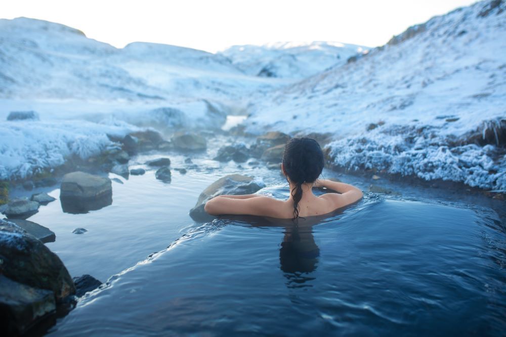 There are hundreds of hot springs and geothermal pool in Iceland.