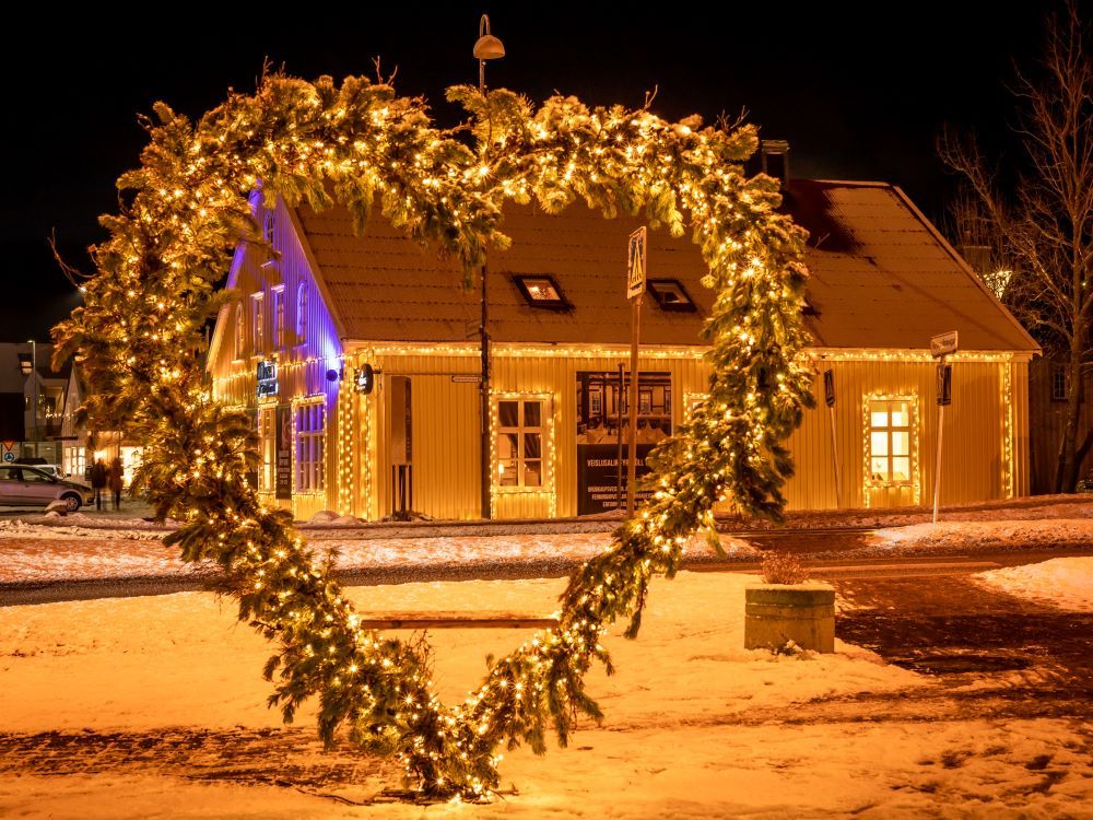There is a lot of Christmas decorations in Iceland!