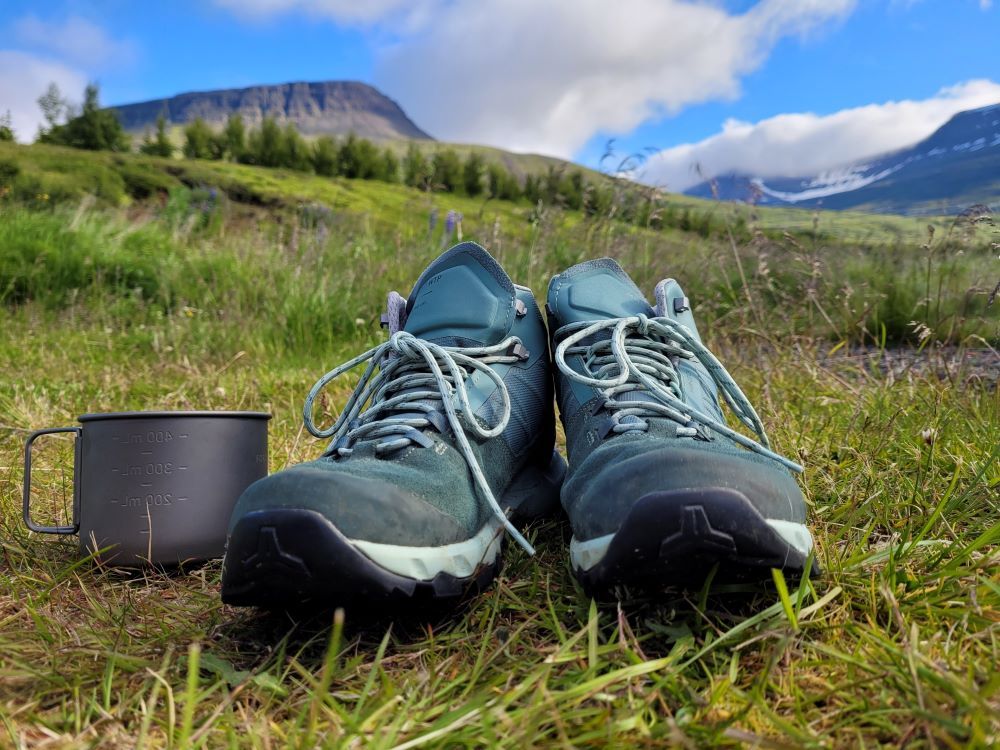 Hiking shoes for Iceland all year round.