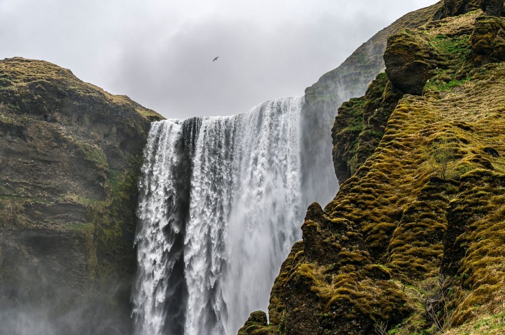 Skogafoss on Iceland's southern coast.