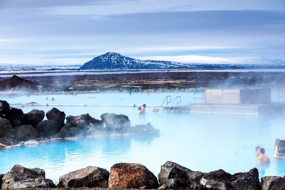 The Nature Baths in the geothermal hot springs area near Lake Myvatn.