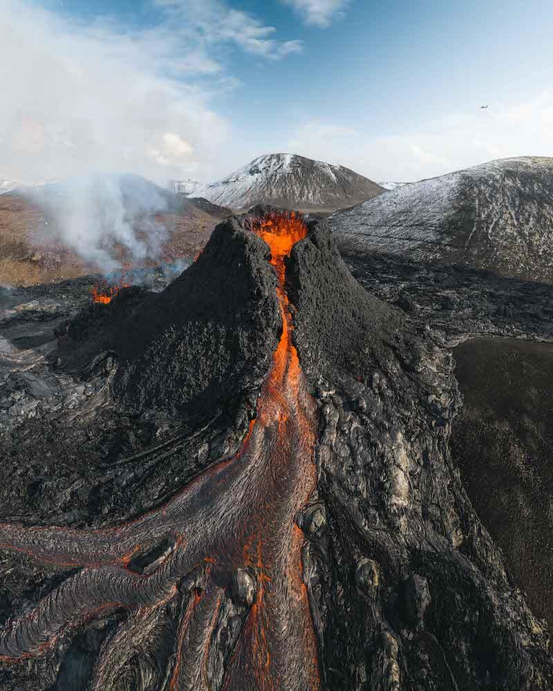 Can you visit volcanoes in iceland? lava field
